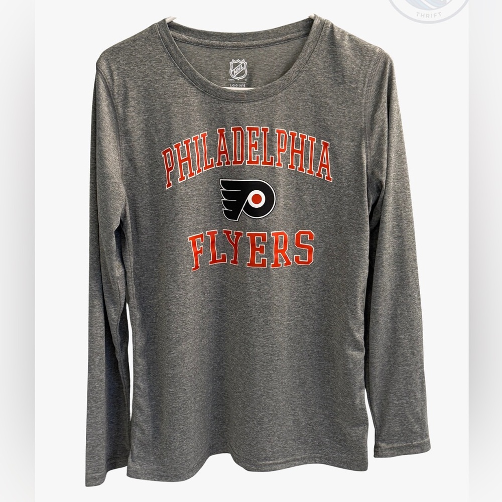 Philadelphia Flyers Gray Long Sleeve Shirt (Youth 14/16)